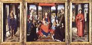 Hans Memling The Virgin and Child with Angels,Saints and Donors oil on canvas